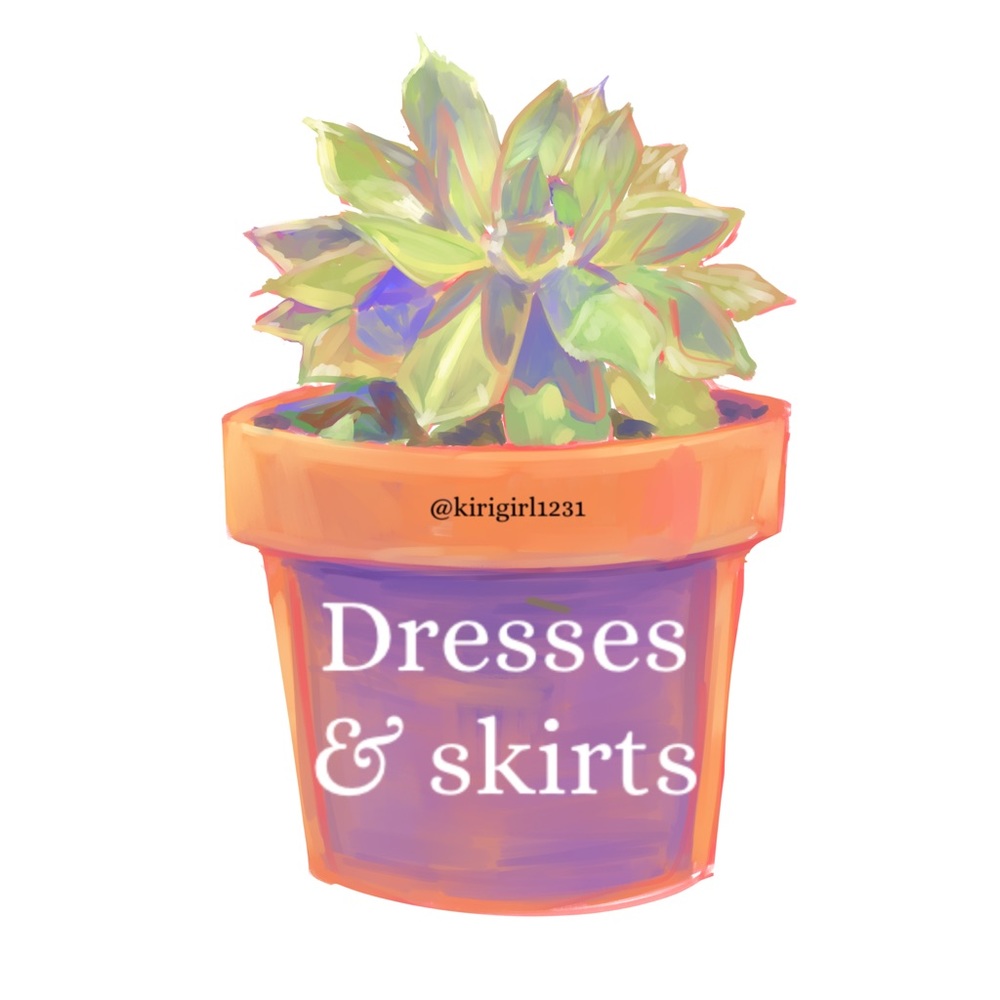 Dresses below this point!
